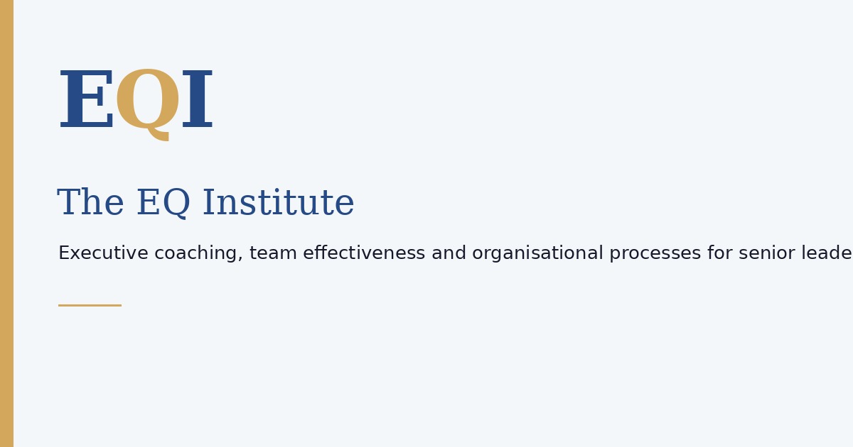Team & Group Processes — The EQ Institute